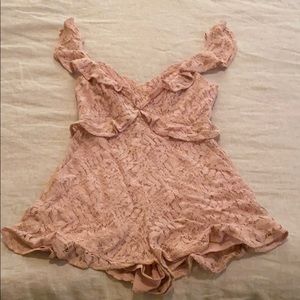 BCBG lace romper